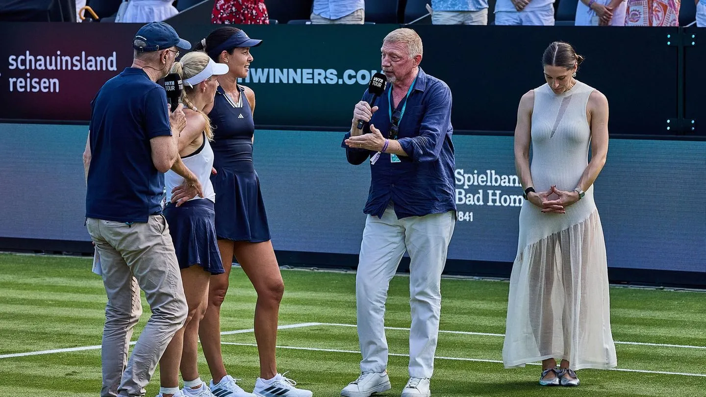 Pläne für die Kinder: Becker und Kerber scherzen über Tennis-Doppel – „Da wäre ich dabei“
